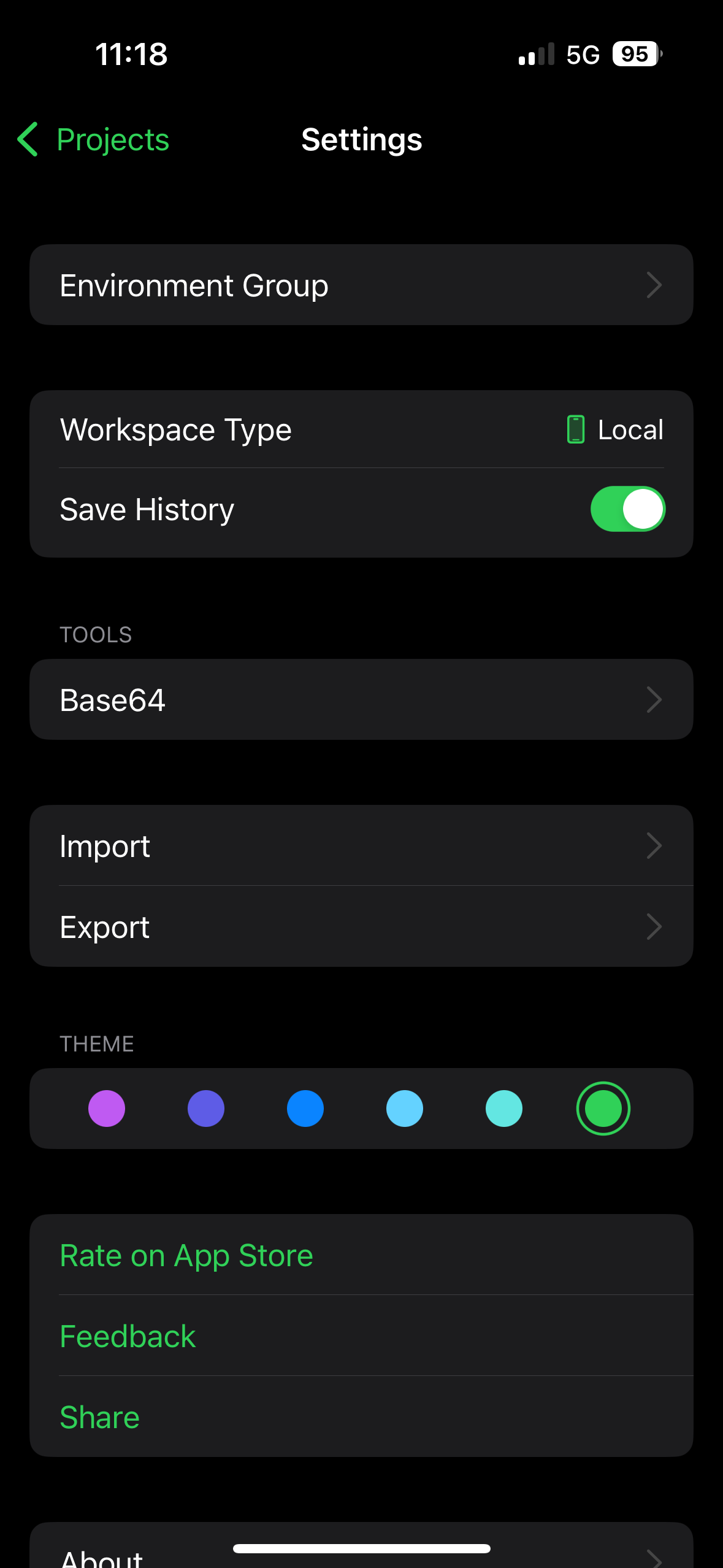 SwiftUI Theme Green