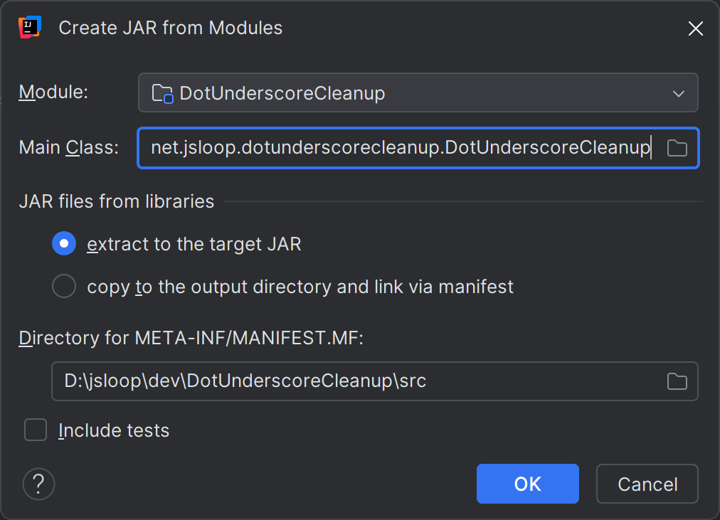 Jar from modules